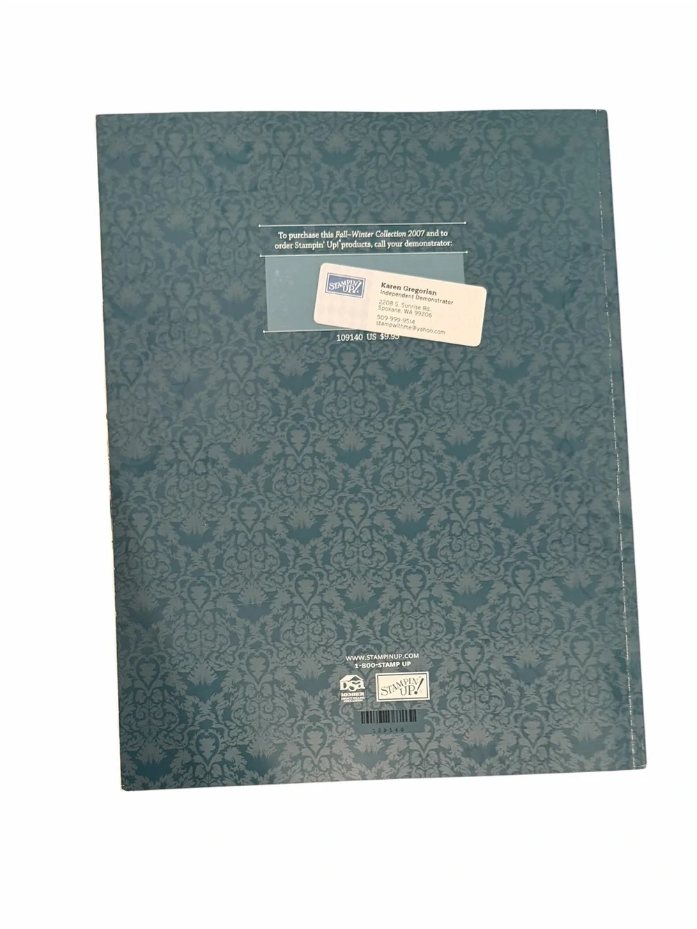 Stampin' Up! Idea Book & Catalog Fall-Winter 2007 Edition